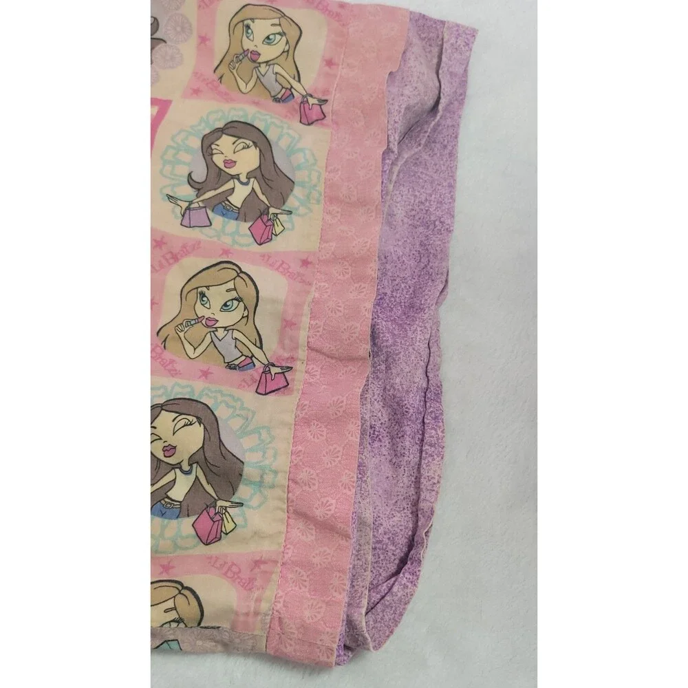 Vintage 2004 Lil Bratz Pink Standard Pillowcase Y2K MGA Doll Pillow Cover Decor